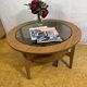 Mid Century Retro Vintage Round Coffee Table (Circa 1960–1970)  A stylish a