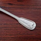 Alfenide, Christofle - Chinon model table fork in silver-plated metal