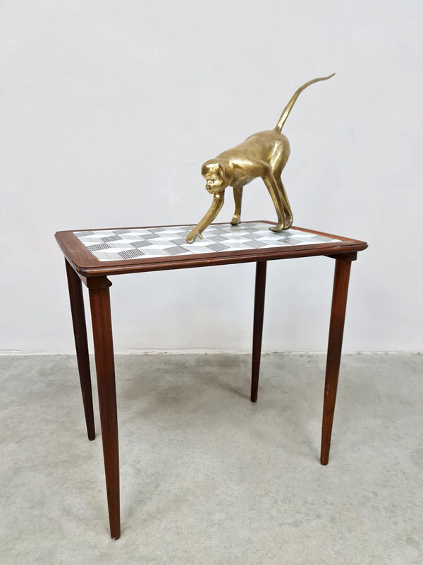 Table basse en carreaux de carrelage danois