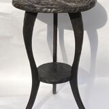 Liberty London 1905 Japanese hand carved floral side table or plant stand