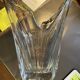 White glass vase