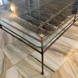Glass coffee table