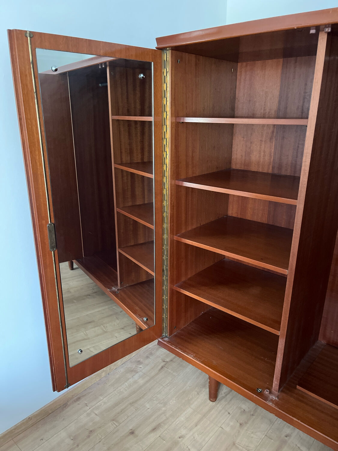 Vintage 1960s wardrobe shelf furniture FNA