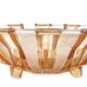 Art Deco fruit bowl, glass, Val Saint Lambert, Belgium, 1950s