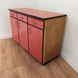 Binte sideboard in red formica