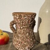 Vintage 70s shell vase