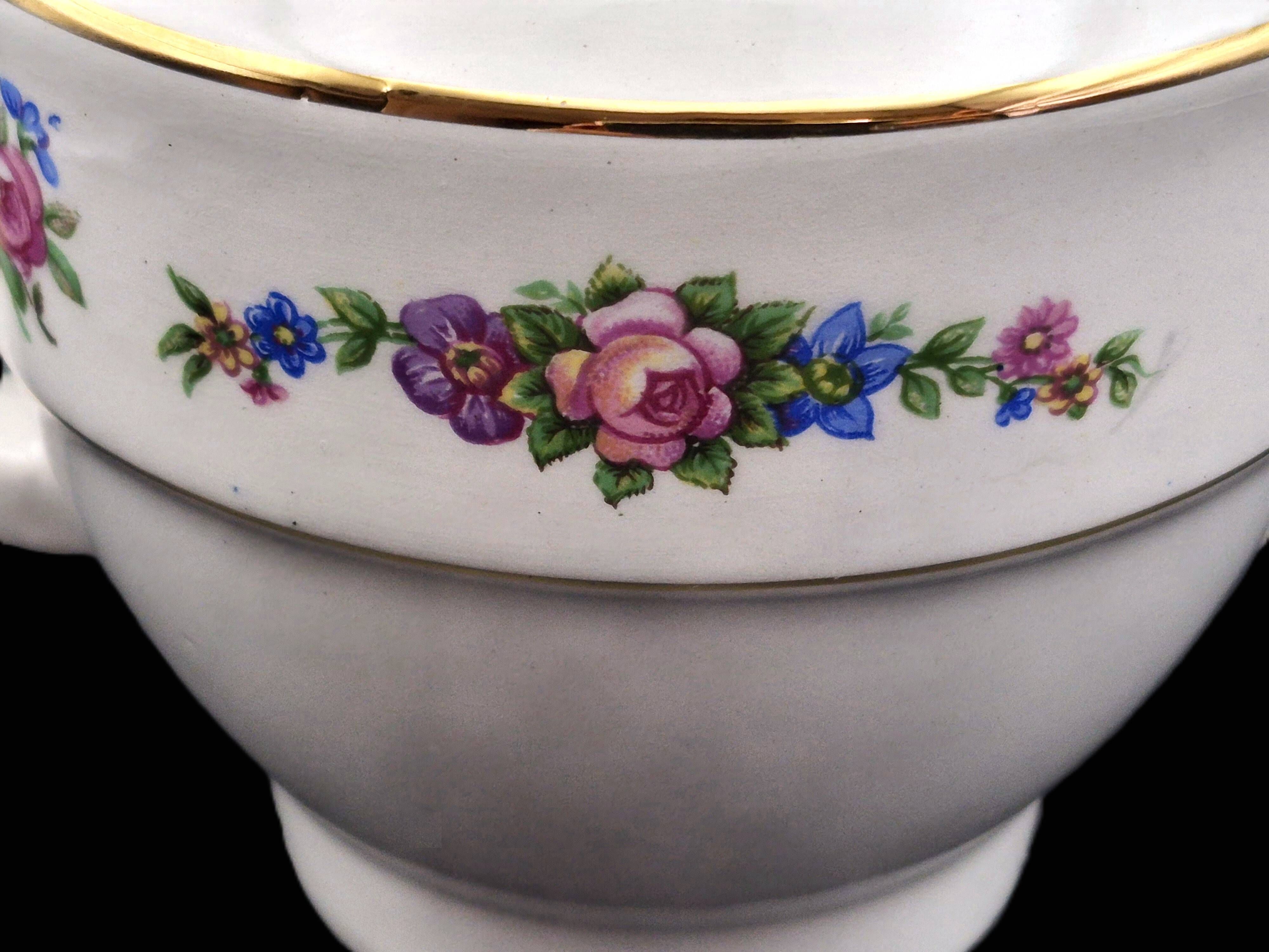 Antique sugar bowl Moulin des Loups Orchies "Angola" A748