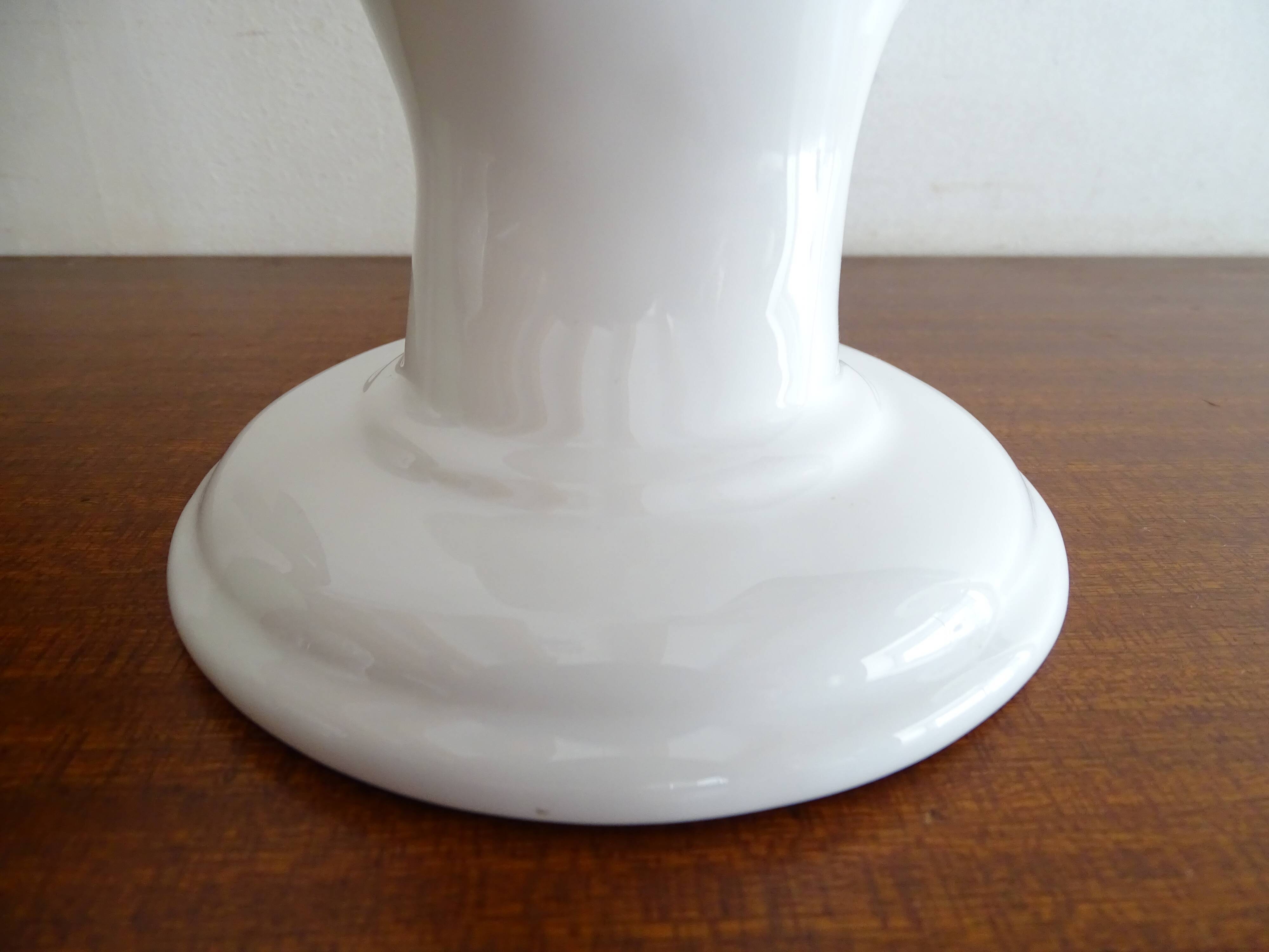 Pair of ceramic hand sconces - globe ball - vintage design 70's