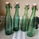 Antique glass bottles