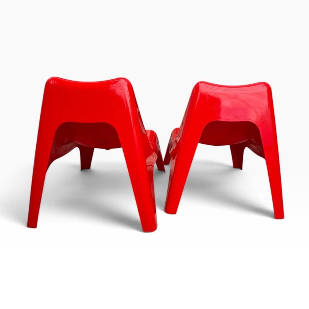 Paire de fauteuils enfant BUNSÖ – IKEA – Thomas Sandell – rouge