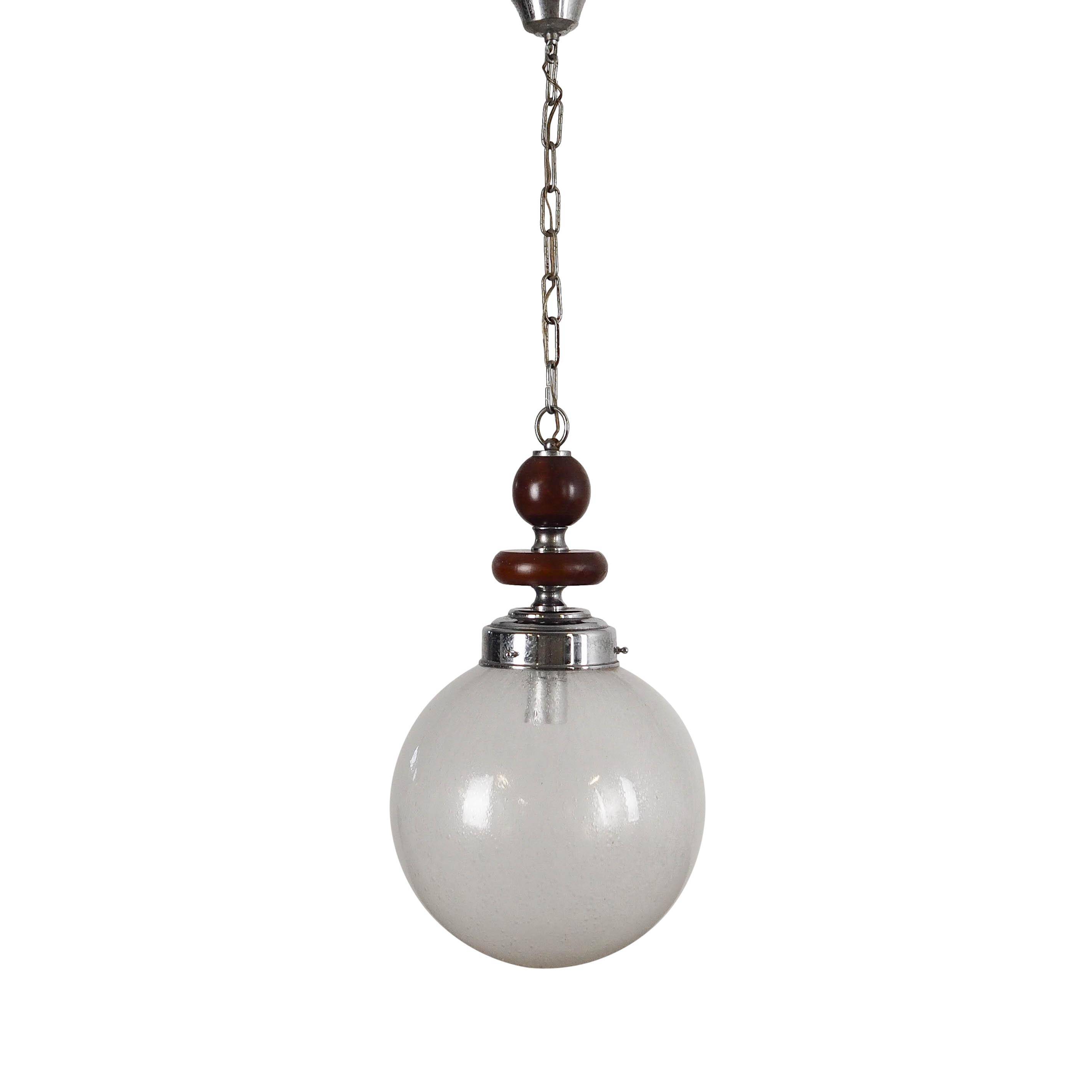 Pendant lamp, Murano glass, Italian design, 1970s, production: Italy