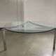 Solid steel and glass coffee table, 1960s