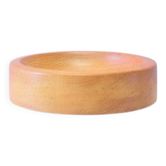 Bol brutaliste en bois clair vintage