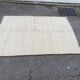 Vintage beige handwoven wool rug 175x235.