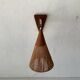 Teak wall lamp with natural ropes by Ib Fabiansen for Fog & Mørup, 1960s, Denmark.
