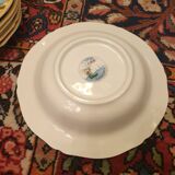 6 Gien France Caribbean Magellan pattern soup plates