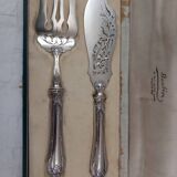 Service à poissons en argent vintage