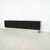 Black brutalist sideboard by Musterring