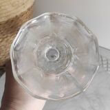 Vintage carved glass vase