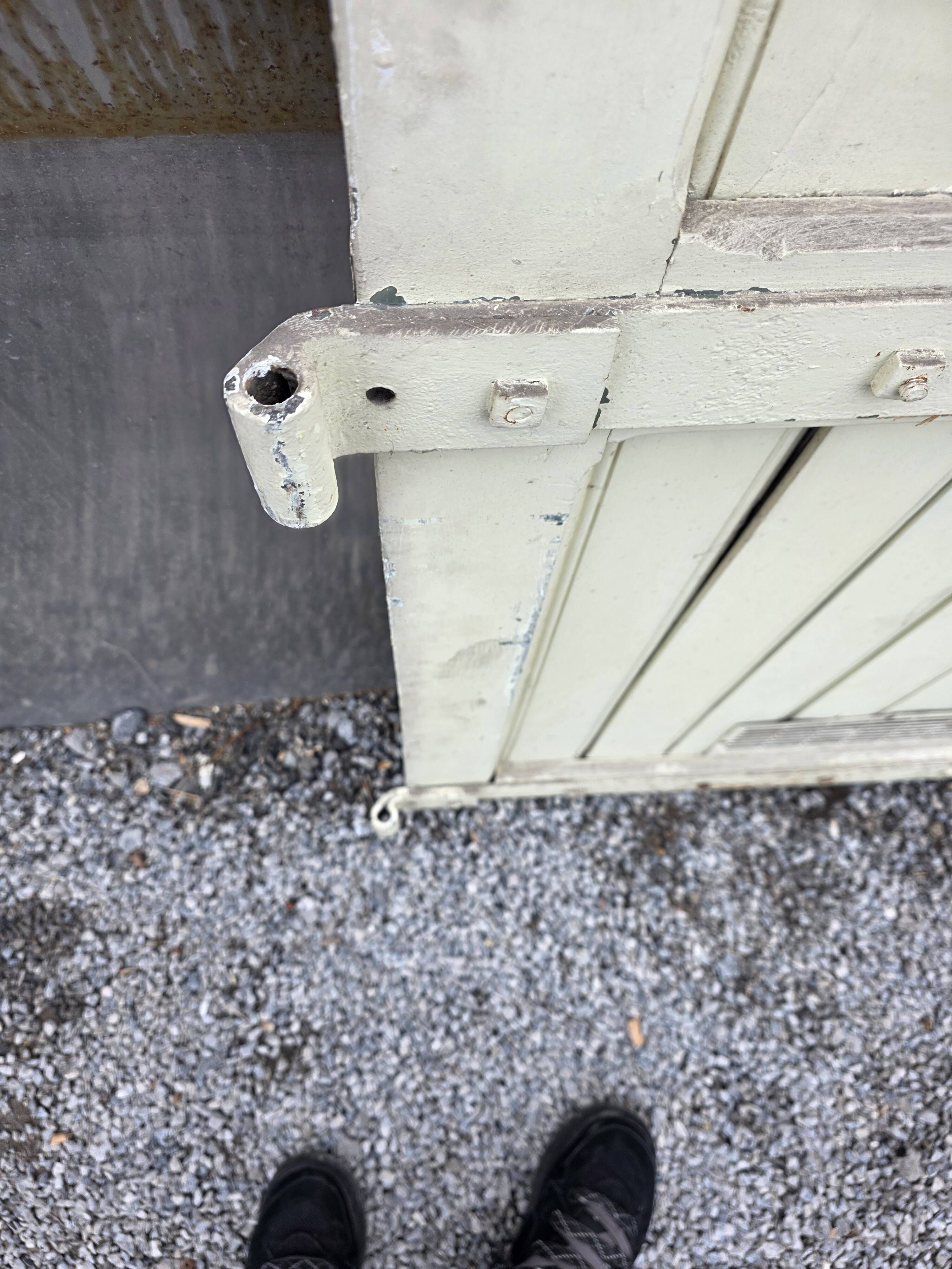 Solid oak door from the 19th century.