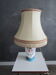 Antique living room lamp in painted opaline