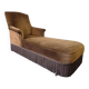 Chaise longue vintage / fauteuil / méridienne avec franges
