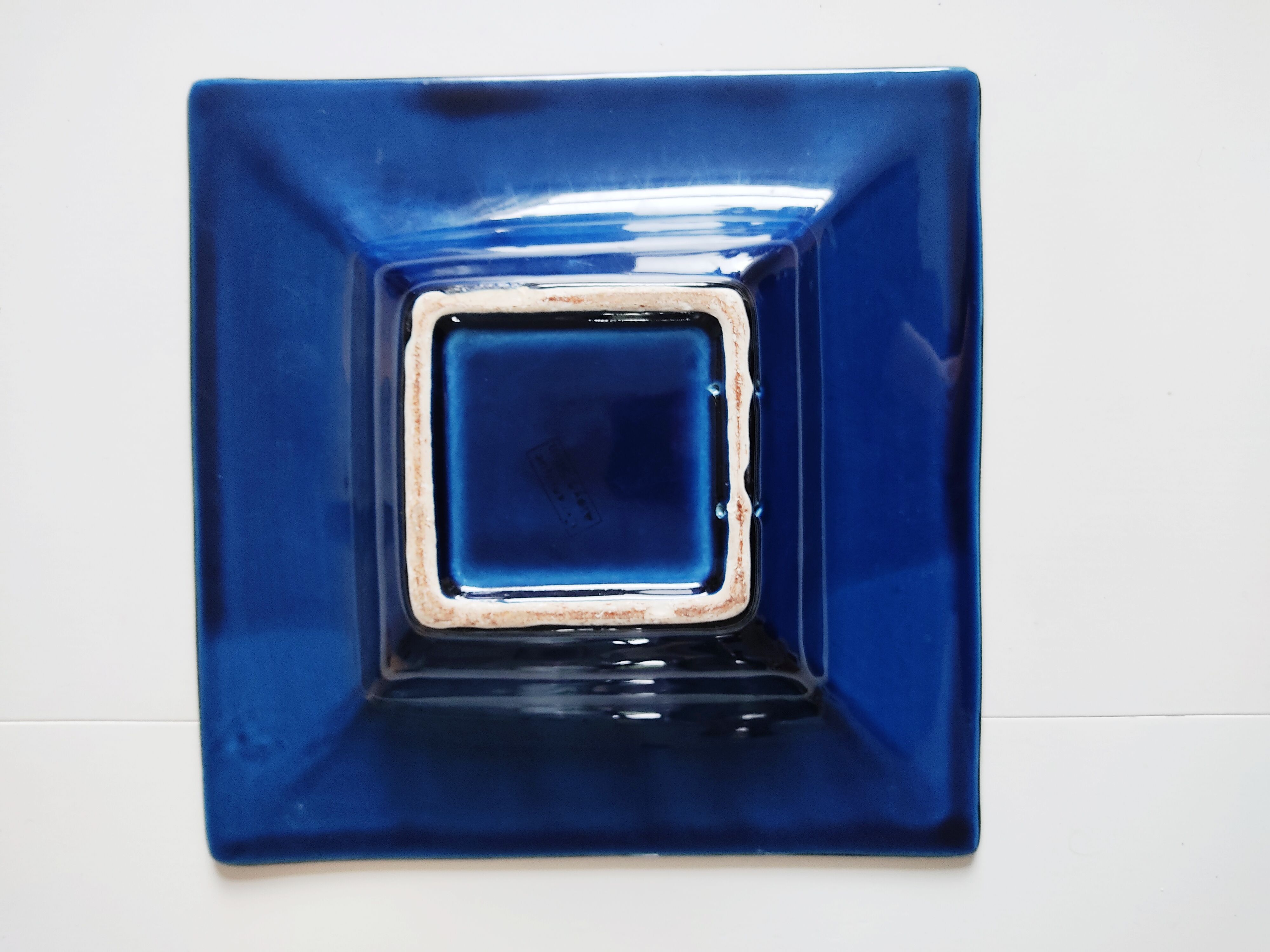 Empty square pocket oriental turkish ceramic