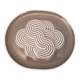 Wall plate in porcelain by Natale Sapone for Rosenthal, 1972
