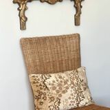 4 vintage rattan chairs