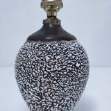 Art deco contorted ceramic lamp base in the Louis Dage Jean Besnard style from the 1930s