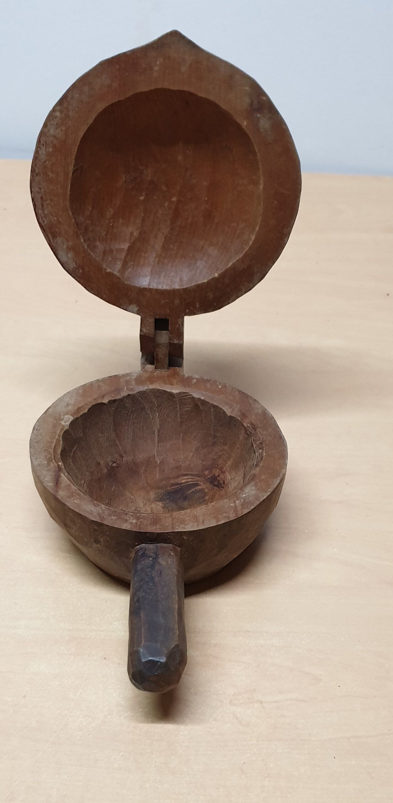 Carved wooden box