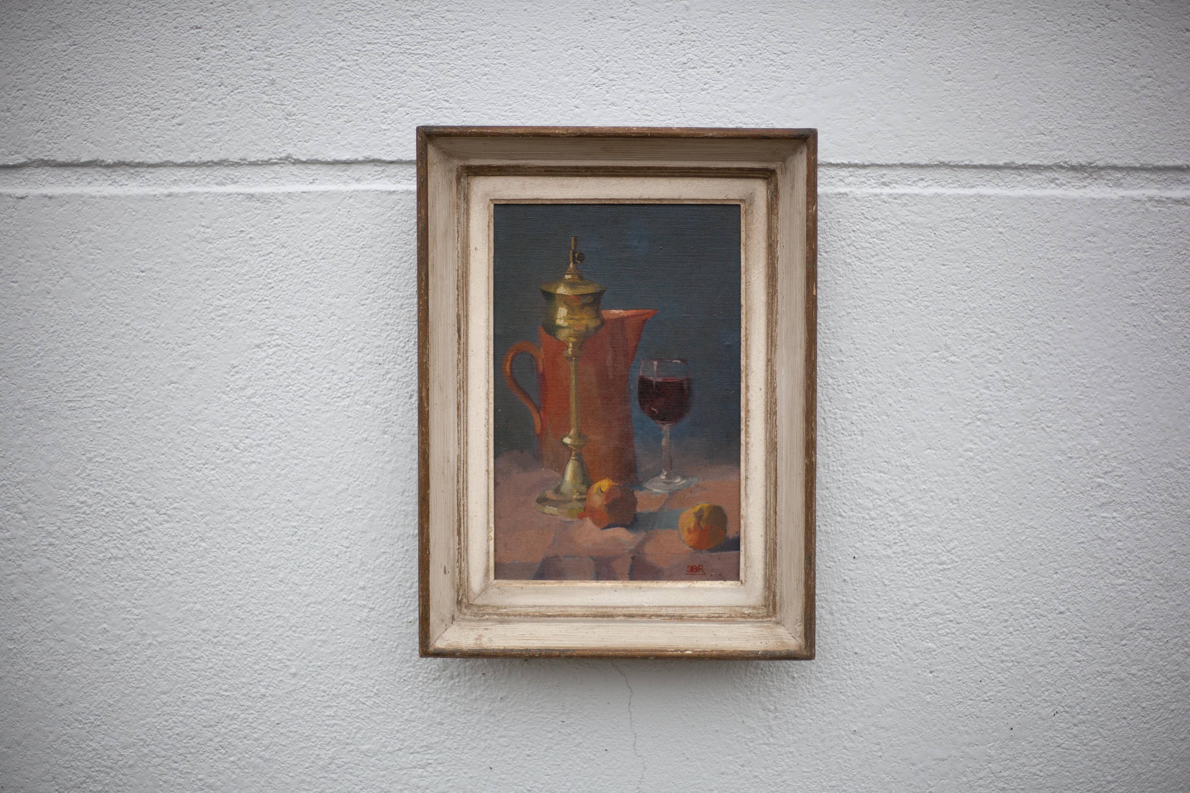 vintage painting, still life painting, signed painting, wall decoration, home decor, oil painting