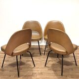 Set of 4 Conference Chairs by Saarinen for Knoll International