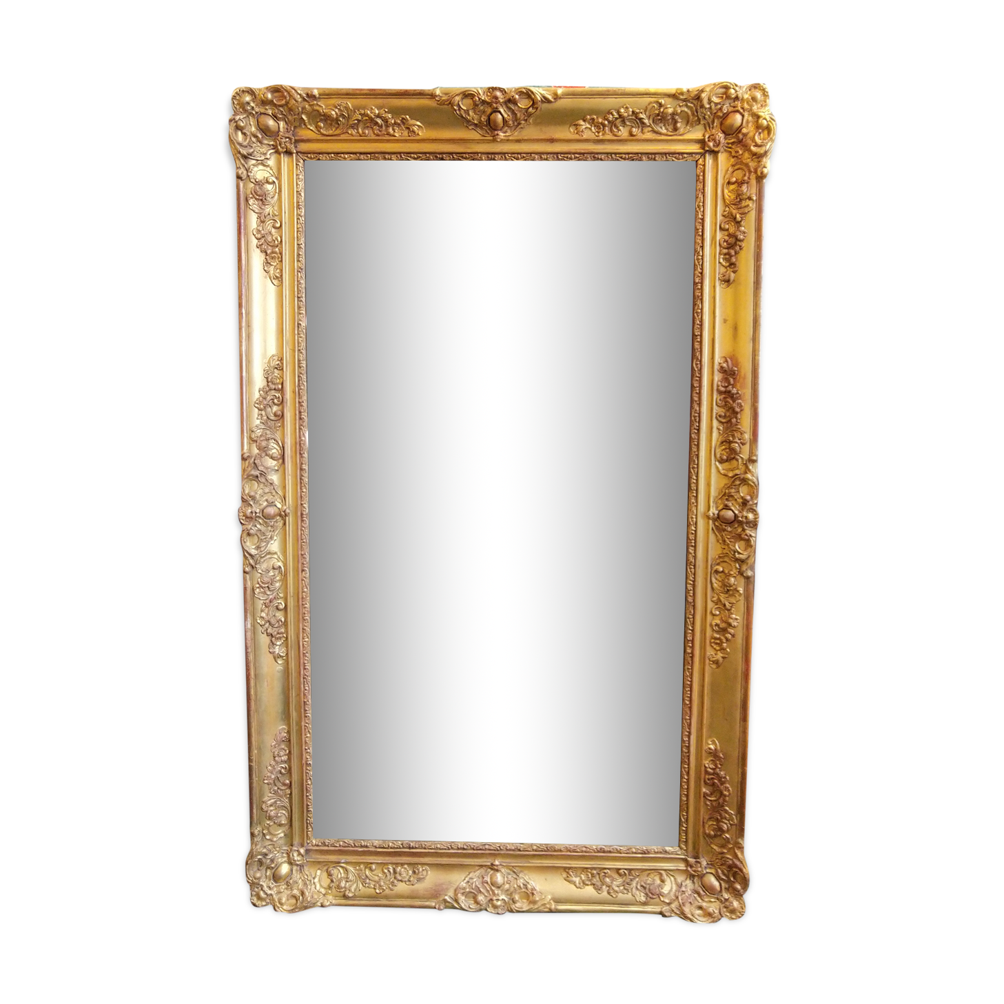 Golden mirror 144x90cm