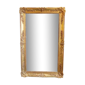 Golden mirror 144x90cm