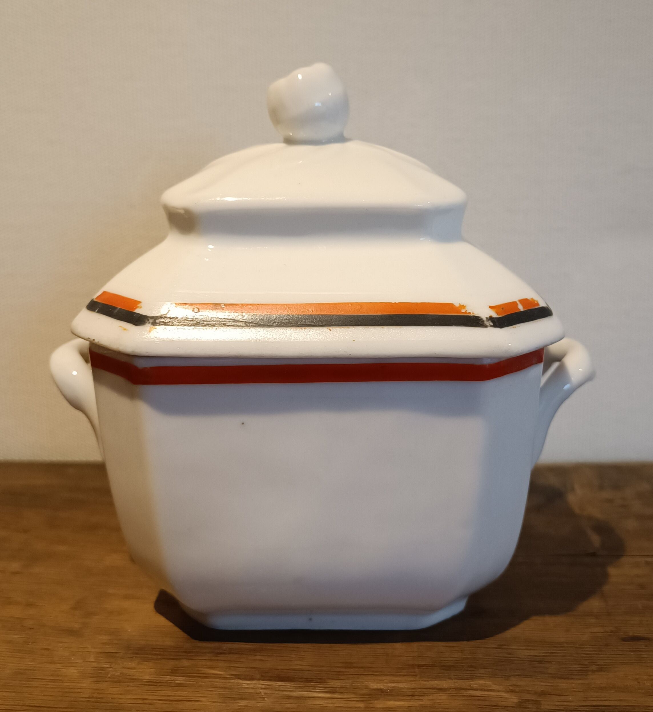 Porcelain sugar bowl