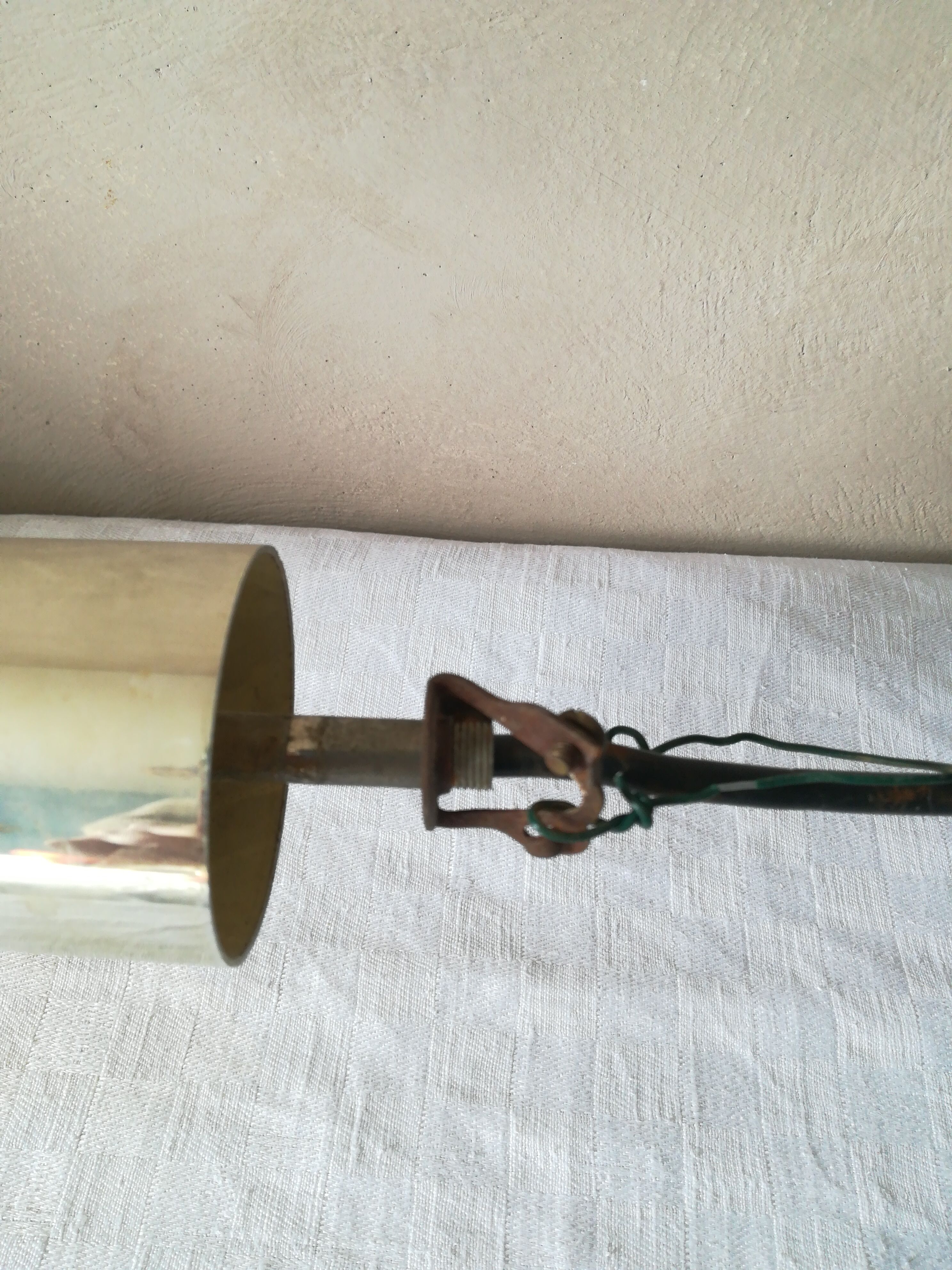 Suspension inox et verre