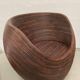 Vintage pencil or split reed rattan bamboo wicker egg pod chair