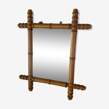 1900 wooden mirror 36x43cm