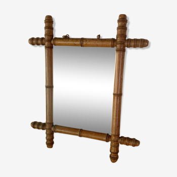 Miroir 1900 en bois 36x43cm