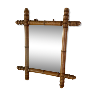 1900 wooden mirror 36x43cm