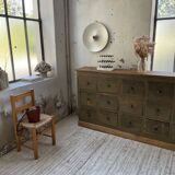 Green patina workshop furniture