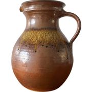 Large glazed stoneware pitcher XXL — Wabi-Sabi Spirit 1960-1