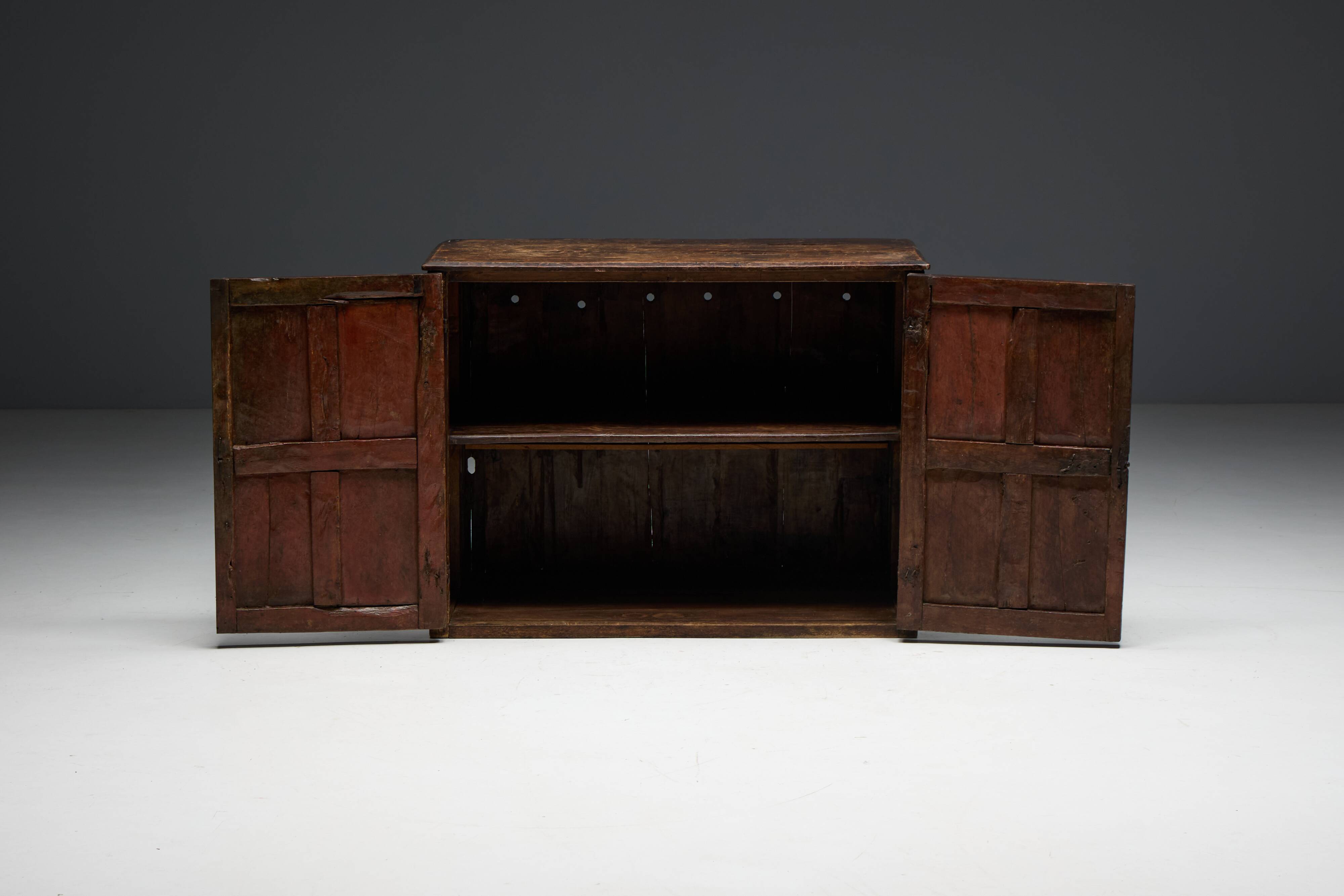 Antique Carved Cupboard, France, 18th Century