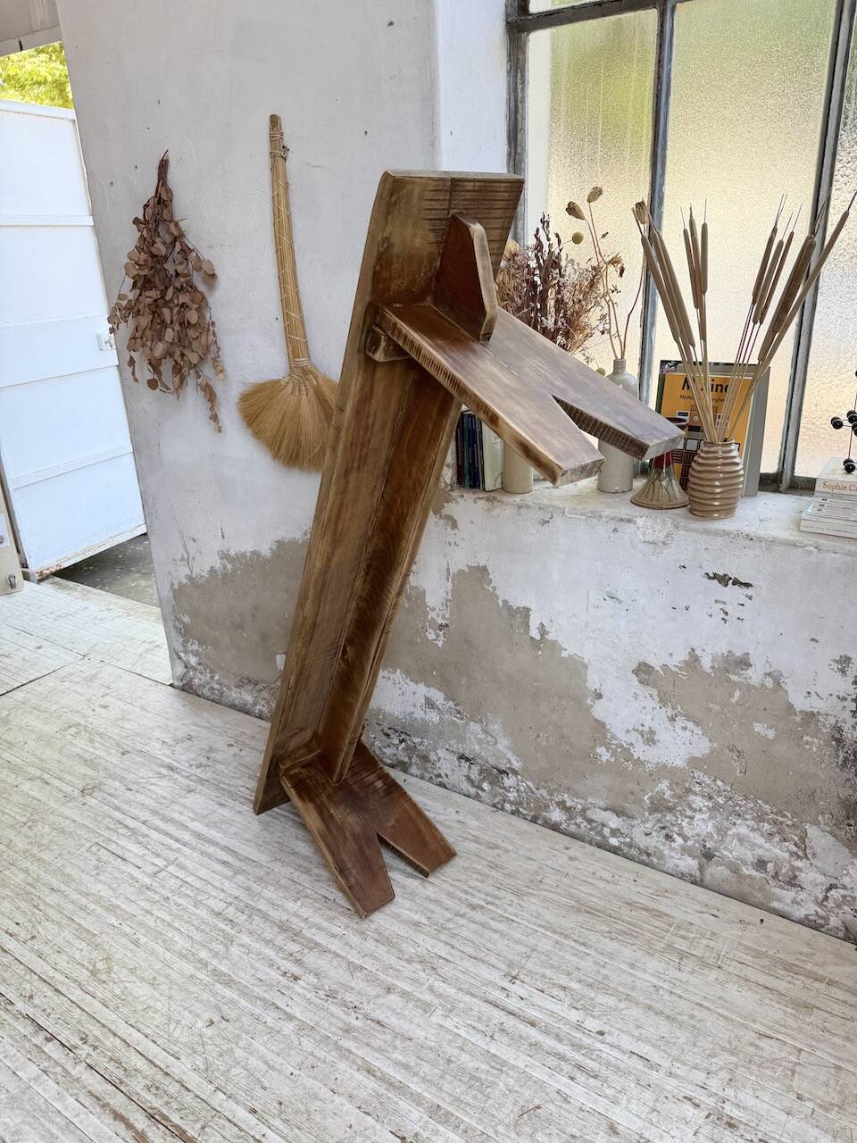 Paire de bancs de ferme en chêne