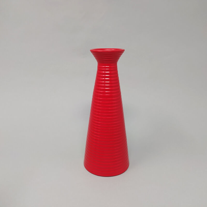 Set of 3 vases in ceramic. made in Italy 1980s