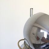 Eyeball floor lamp in chromed metal