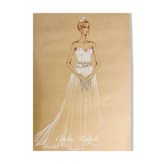 Fashion Illustration Robe de Mariée