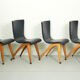 Set of 6 Cor van Os leatherette dining chair model Swing, 1960s