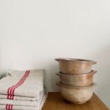 Three bowls in ancient sandstone